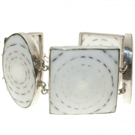 Brazalete de nácar y Plata de Ley 925