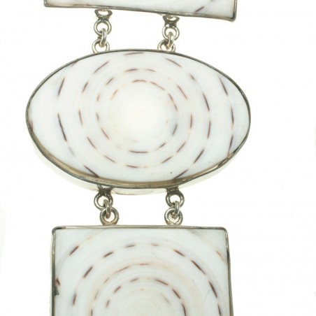 Brazalete de nácar y Plata de Ley 925