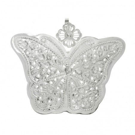 Colgante Gran Mariposa XL Plata de Ley - Karissma