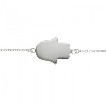 Pulsera Plata de Ley 925 mano Fátima para grabar