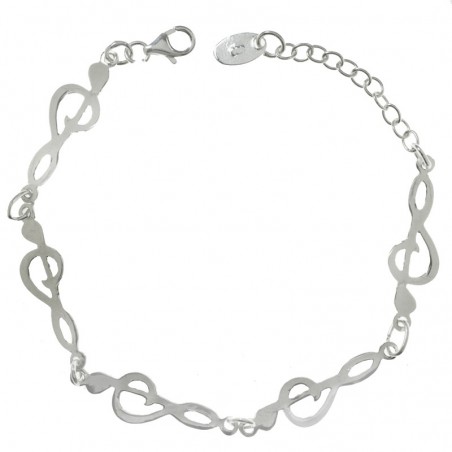 Pulsera Plata de Ley 925 clave de sol