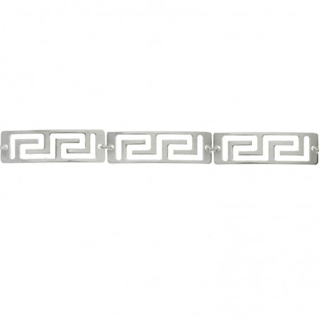 Pulsera Plata de Ley 925 eslabón Greco rectangular