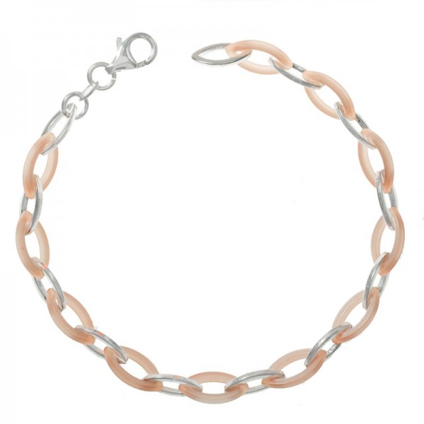 Pulsera Plata de Ley 925 eslabón oval 1x1