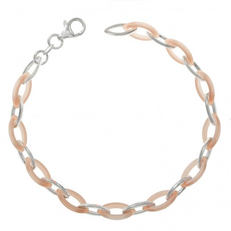 Pulsera Plata de Ley 925 eslabón oval 1x1