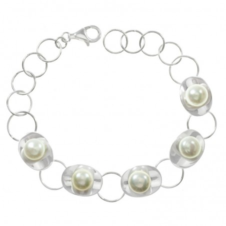 Pulsera mariposas Plata lisa de Ley 925