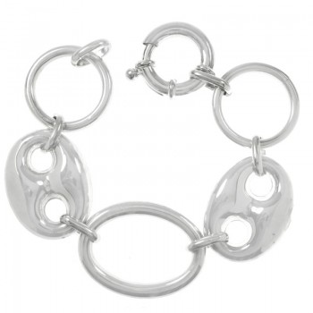 Pulsera Plata de Ley 925 electroforma triple calabrote