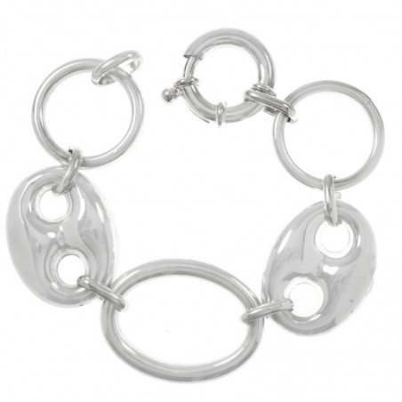 Pulsera Plata de Ley 925 electroforma triple calabrote