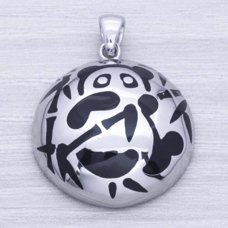 Colgante panda esmaltado Plata de Ley