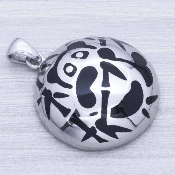 Colgante panda esmaltado Plata de Ley