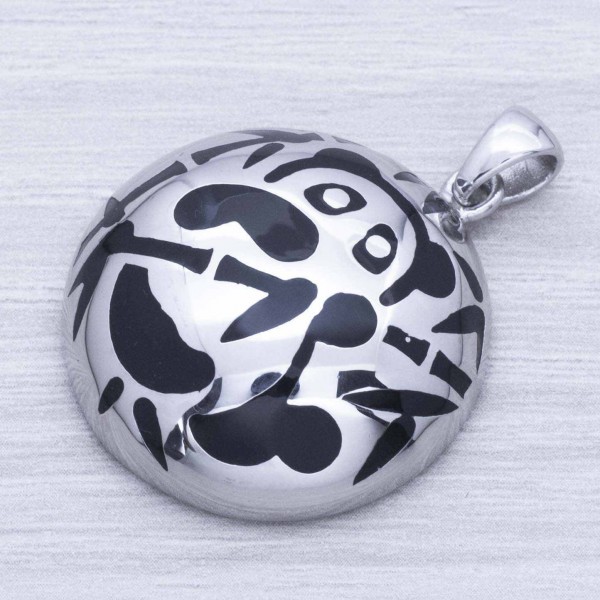Colgante panda esmaltado Plata de Ley