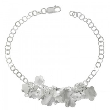 Pulsera mil y una flores Plata de Ley 925