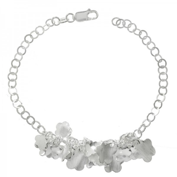 Pulsera mil y una flores Plata de Ley 925