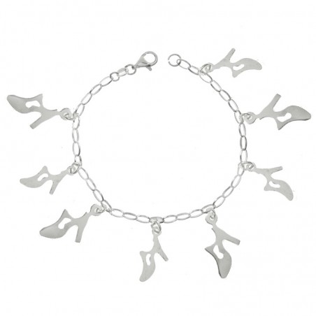 Pulsera Plata de Ley 925 tacón