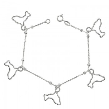 Pulsera Plata de Ley 925 delfín calado