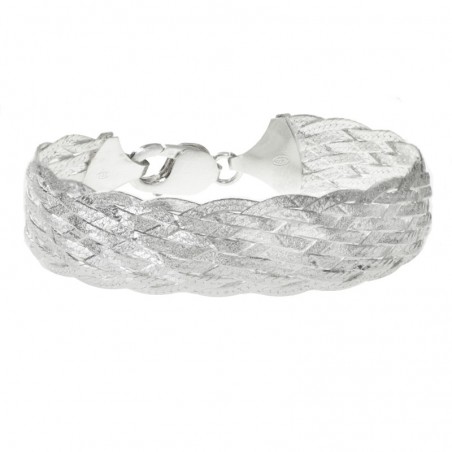 Pulsera Plata de Ley 925 trenzada ocho vueltas