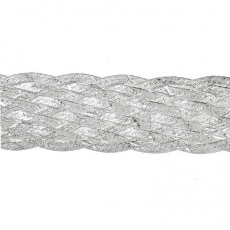 Pulsera Plata de Ley 925 trenzada ocho vueltas