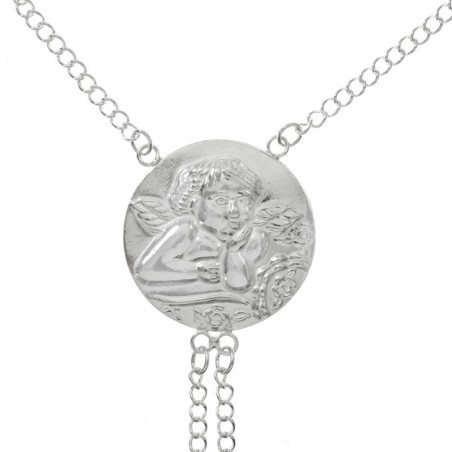 Pulsera-anillo Plata de Ley 925 ángel