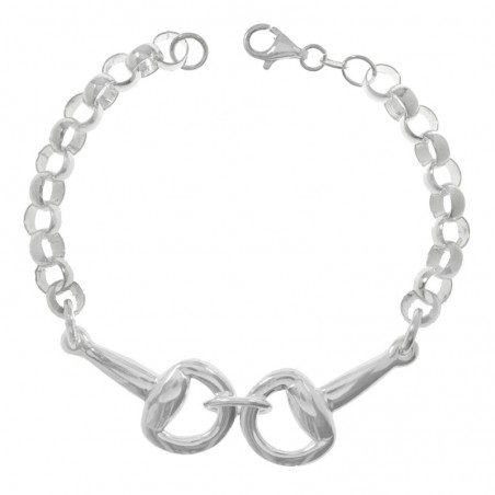 Pulsera Plata de Ley 925 estribo