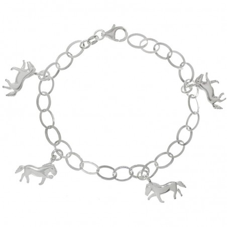 Pulsera Plata de Ley 925 caballos