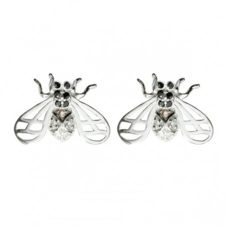Pendientes mosca Plata de Ley