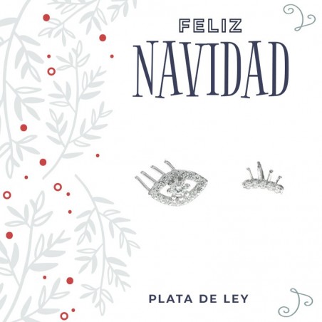 Pendientes eyes Plata de Ley