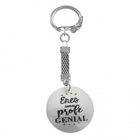 Llavero para maestro con mensaje Acero inoxidable