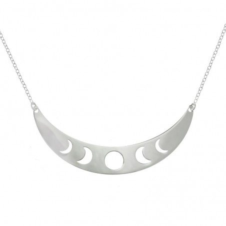 Collar fases lunares calado Plata de Ley - Karissma