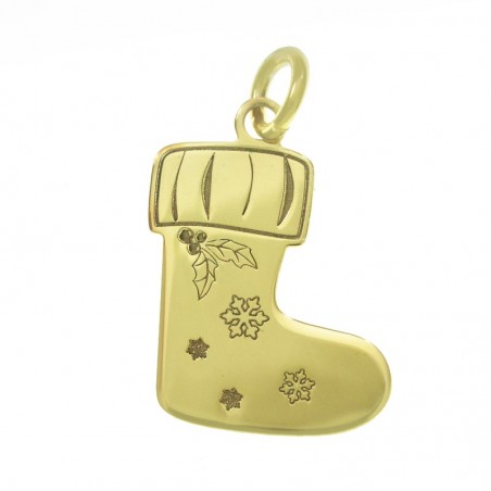 Collar calcetín navideño Plata de Ley - Karissma