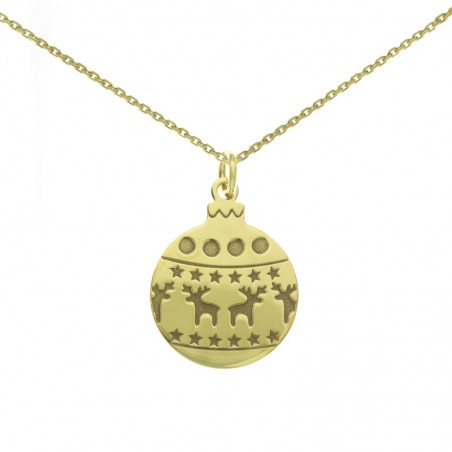 Collar bola de Navidad Plata de Ley - Karissma