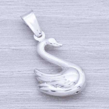 Colgante cisne esmaltado Plata de Ley