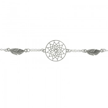 Pulsera atrapasueños con plumas Plata de Ley 925 | Karissma 2