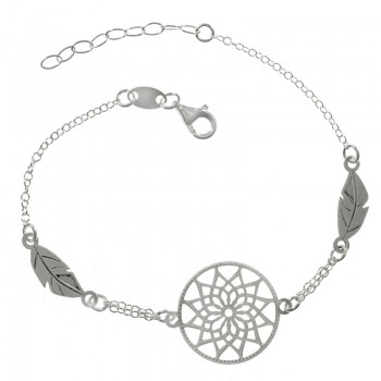 Pulsera atrapasueños con plumas Plata de Ley 925 | Karissma