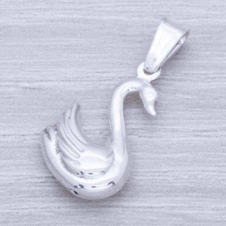 Colgante cisne esmaltado Plata de Ley