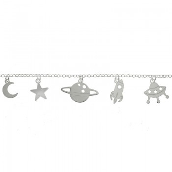 Pulsera abalorios espacio Plata de Ley 925 | Karissma
