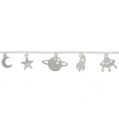 Pulsera abalorios espacio Plata de Ley 925 | Karissma