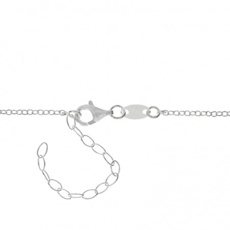 Pulsera ajustable diseño fases lunares fabricada en Plata de Ley 925 | Karissma