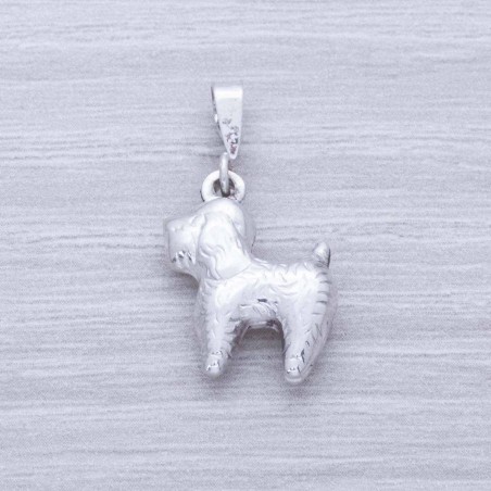 Colgante perro pequeño Plata de Ley
