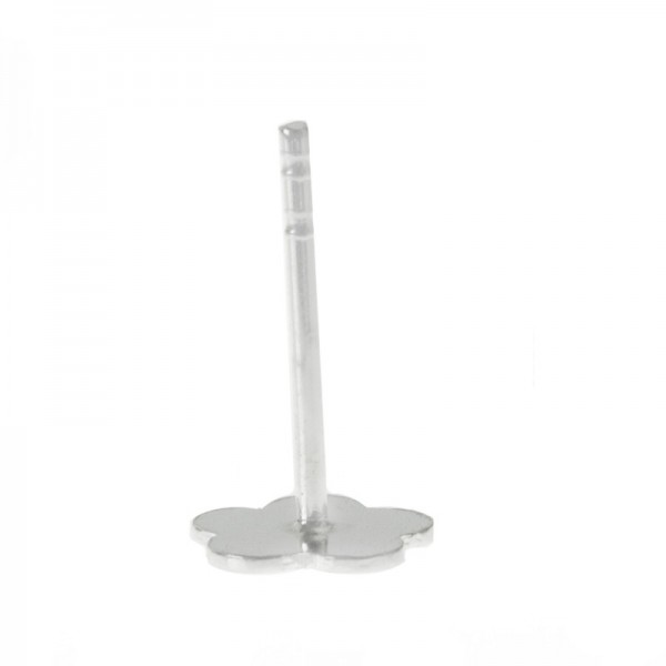 Pendientes flor mini Plata de Ley - Karissma