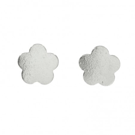 Pendientes flor mini Plata de Ley - Karissma