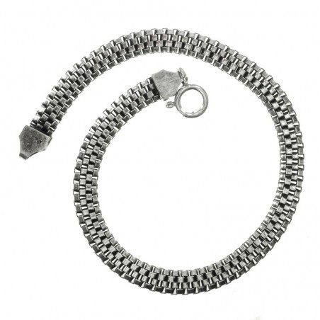 Pulsera trenza oxidada Plata de Ley 925 | Karissma