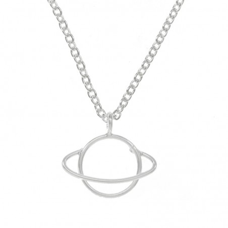 Collar planeta Saturno Plata de Ley - Karissma