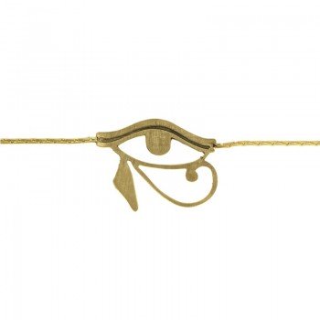 Pulsera dorada ojo de Horus...