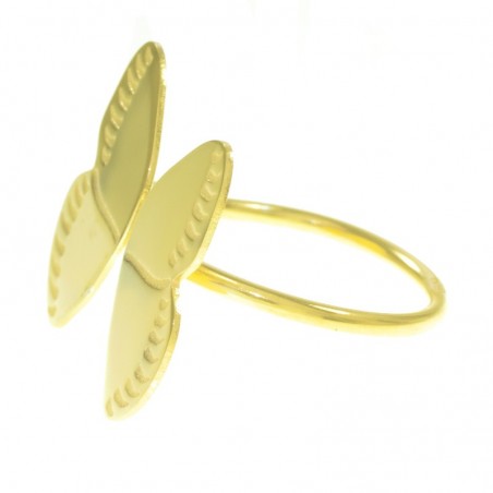 Anillo dorado mariposa Plata de Ley - Karissma