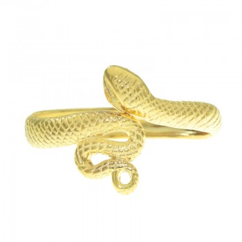 Anillo dorado serpiente Plata de Ley - Karissma