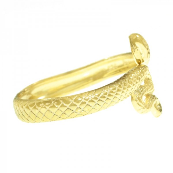 Anillo dorado serpiente Plata de Ley - Karissma