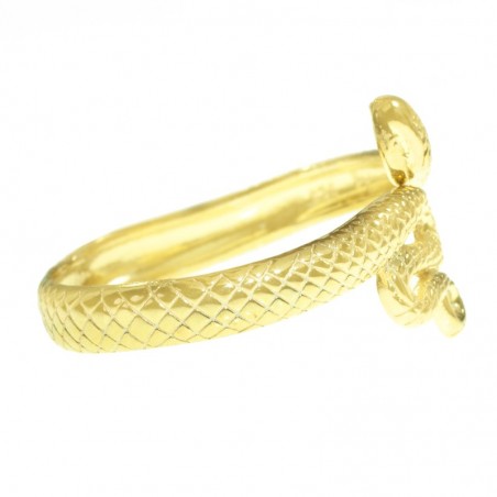 Anillo dorado serpiente Plata de Ley - Karissma