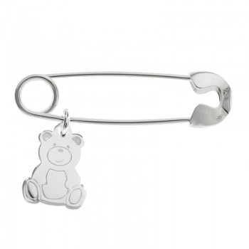 Alfiler bebé oso Plata de Ley - Karissma