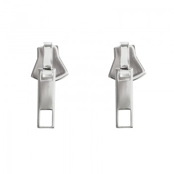 Pendientes cremallera Plata de Ley - Karissma