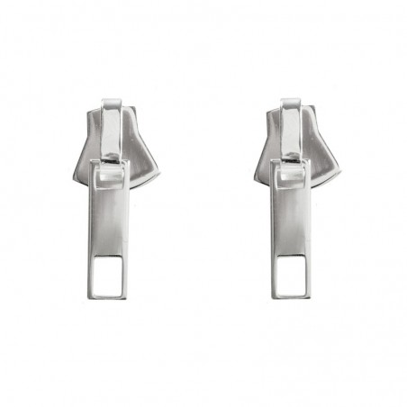 Pendientes cremallera Plata de Ley - Karissma