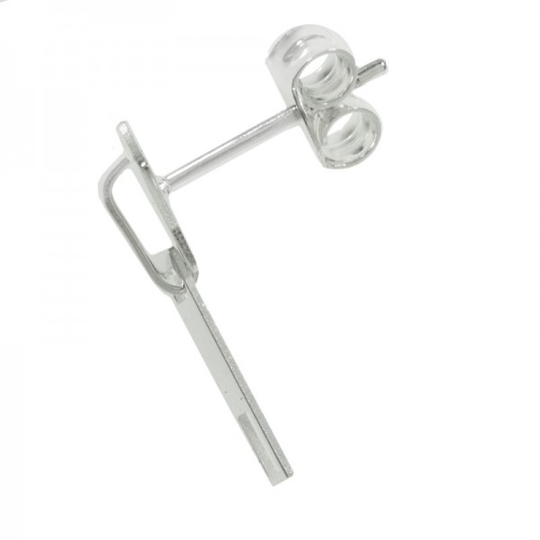 Pendientes cremallera Plata de Ley - Karissma